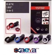 OkaeYa 3-In-One Universal Clip Photo Lens For Iphone Samsung Htc Ipad Tablet. Ss - 062